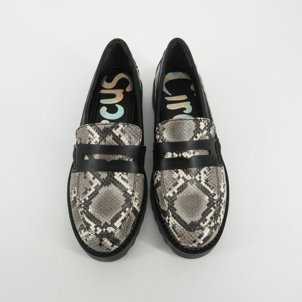 Sam Edelman Circus Desmond Womens Snake Print Loafers Size 6 New In Box